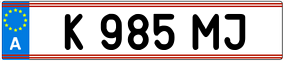 Trailer License Plate